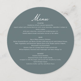 Menu Fine Art Landscape Wedding Romantic Nature 