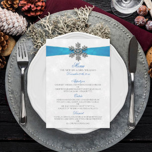 Menu Floco de neve diamante e Casamento no inverno de f