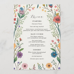 Menu Flor Selvagem em Chá Bloqueado