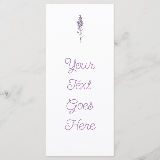 Menu Floral Delicado (Frente)