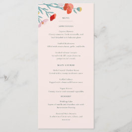 Menu Floral Harmony Flat