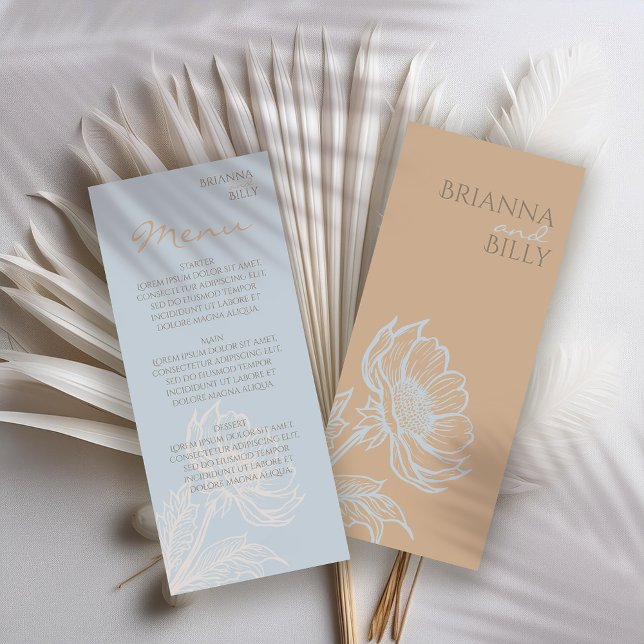 Menu Floral Mínimo (Criador carregado)