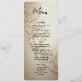 Menu Floreio Ouro Ornamentado