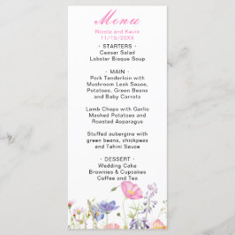 Menu Flores da Primavera 