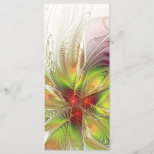 Menu Flores de fantasia fractal suaves e tenra