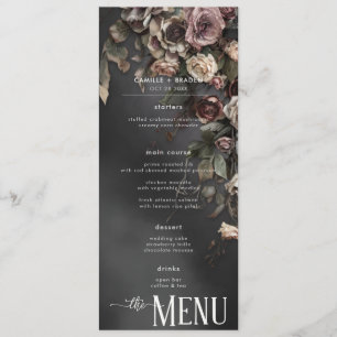 Menu Flores Góticas Negras e Casamento de Nabos