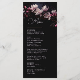 Menu Flores Magnólia Sombrias Casamento