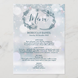 Menu Flores Rústicas de Inverno Casamento de Neve