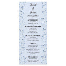 Flores Selvagens Azuis Escuros Delicados Casamento