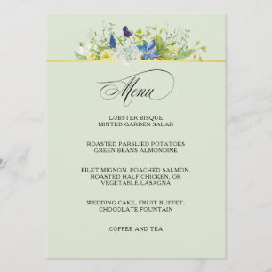 Menu Flores Selvagens Russas do Jardim Secreto