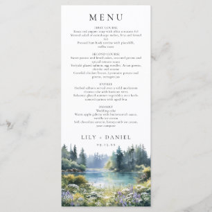 Menu Flores Silvestres Florais à Beira do Lago na Flore