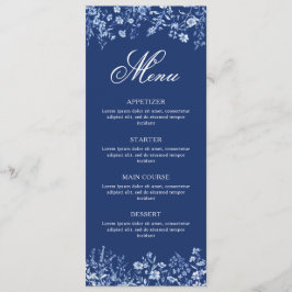 Menu Flores silvestres no cardápio Azul Francês