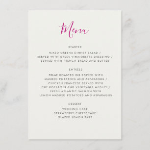 Menu Flores Vermelhas Doces de Morango Silvestre Casame