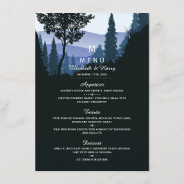 Menu Floresta de Madeira Azul, Casamento Russo