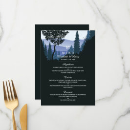 Menu Floresta de Madeira Azul, Casamento Russo