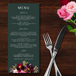 Menu Floresta Verde Espelho Floral Flórida Floresta Bri