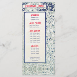 Menu Folhagem Decorânea Janto de Natal Festivo