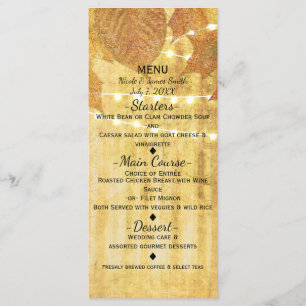 Menu Folhas de Outono Outono Dourado Cardápio de Bosque