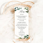 Menu Folhas e Eucalipto Dourado<br><div class="desc">Combine seu casamento ou convites de festas ou tema com suas lindas folhas russas e seus Dourados menus Eucalipto.</div>