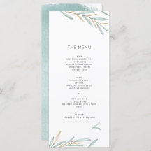Menu Foliage Modern