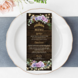 Menu Forno Floral de Quinceanera