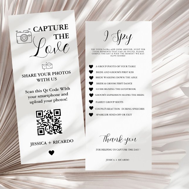 Menu Foto moderna Hunt Scavenger Capture the Love (Criador carregado)