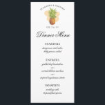 Menu Fotografia de Casamento de Pineanás Tropical<br><div class="desc">Menu de Casamento com Aquarela Tropical de Pineapple, com a Foto no verso. Este design apresenta nosso doce abacaxi de aquarela tropical e muito espaço para seus itens de menu. Para personalizar ainda mais, clique no link "personalizar mais" e use a ferramenta design para modificar o design. Se preferir papel...</div>