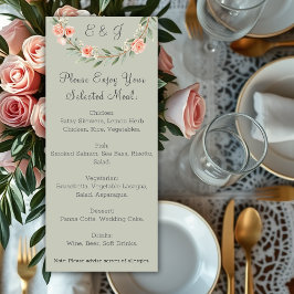 Menu Fraqueza rosa, romântica