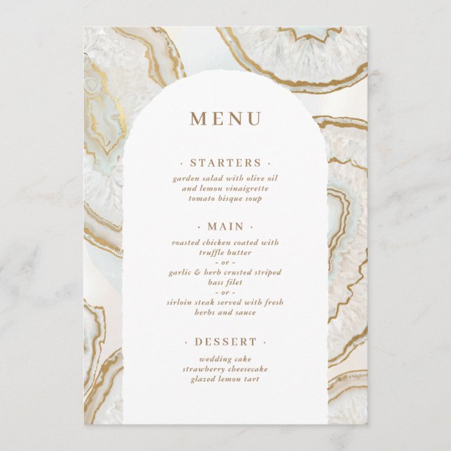 Menu Fundo de Ágata Quartzo (Frente)