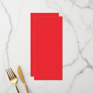 Menu Fundo Vermelho Sólido