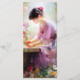 Menu Garota no Jardim Flor