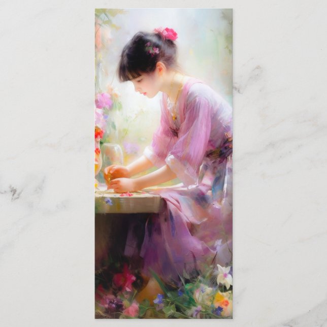 Menu Garota no Jardim Flor (Frente)