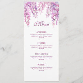 Menu Glicínias Rosa Clássico