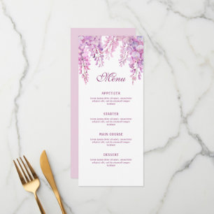 Menu Glicínias Rosa Clássico