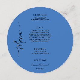 Menu Gradiente de mistura artística etérea aquarela 