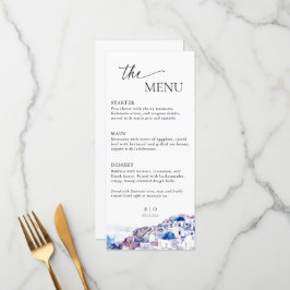 Menu Grécia Santorini Destino de Casamento Verão