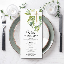 Menu Greenerescência Floral Cruz Botânica Elegante Bati