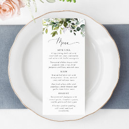 Menu Greenery, Eucalyptus Leaves, Boho, Bridal Shower