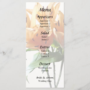 Menu Grupo de Lírios Laranja