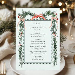 Menu Guirlanda de Verdura de Inverno Casamento Verde Me