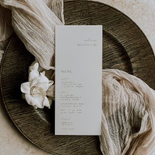 Menu HARMONY Sage Green Place Card