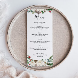 Menu Holly Berries e Janto de Natal Floral