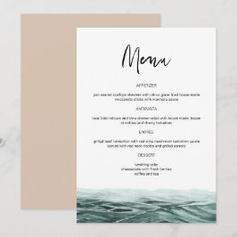 Menu Homens Jantados de Casamento de Árvores de Palma d