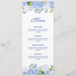 Menu Hortênsia Azul Clássica