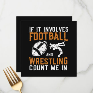 Menu If It Involves Football And Wrestling Count Me