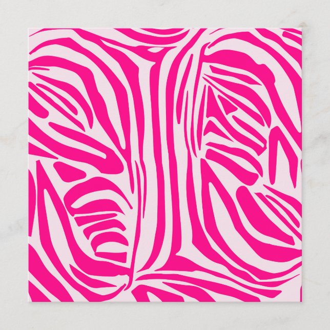 Menu Impressão zebra rosa (Frente)