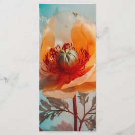 Menu Indicador de Flor Laranja Delicado