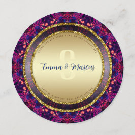 Menu Indigo Moderno Rosa Batik Mandala Mágica