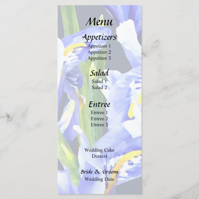 Menu Íris Anã Roxa Coração (Frente)