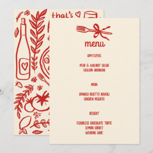 Menu Isso é Amore Comida Italiana Amor Caprichoso PERSO